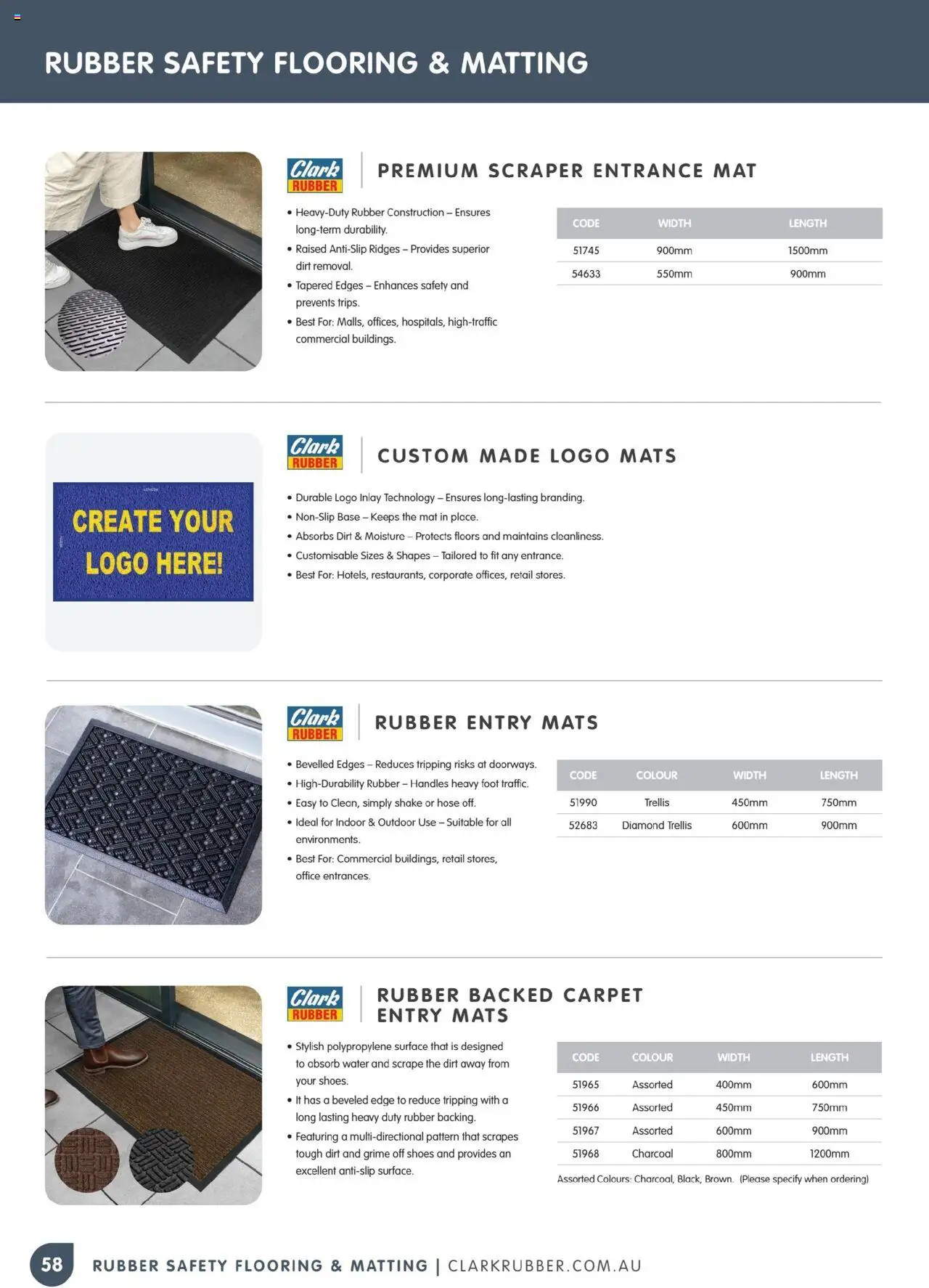 Clark Rubber Catalogue  - page 58- valid from 05/05/2025