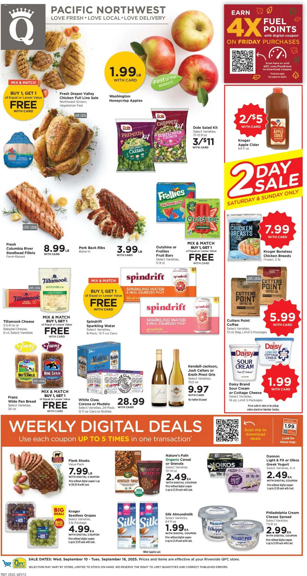 QFC Weekly Ad - WA - page 1- valid from 09/10/2025