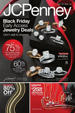 Preview JCPenney Black Friday Early Access Jewelry Deals valid from 10/27/2025