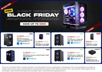 Preview Canada Computers Black Friday Flyer valid from Nov 14, 2025