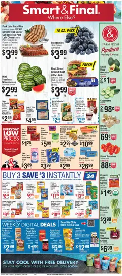 Preview Smart & Final Weekly Ad valid from 08/13/2025