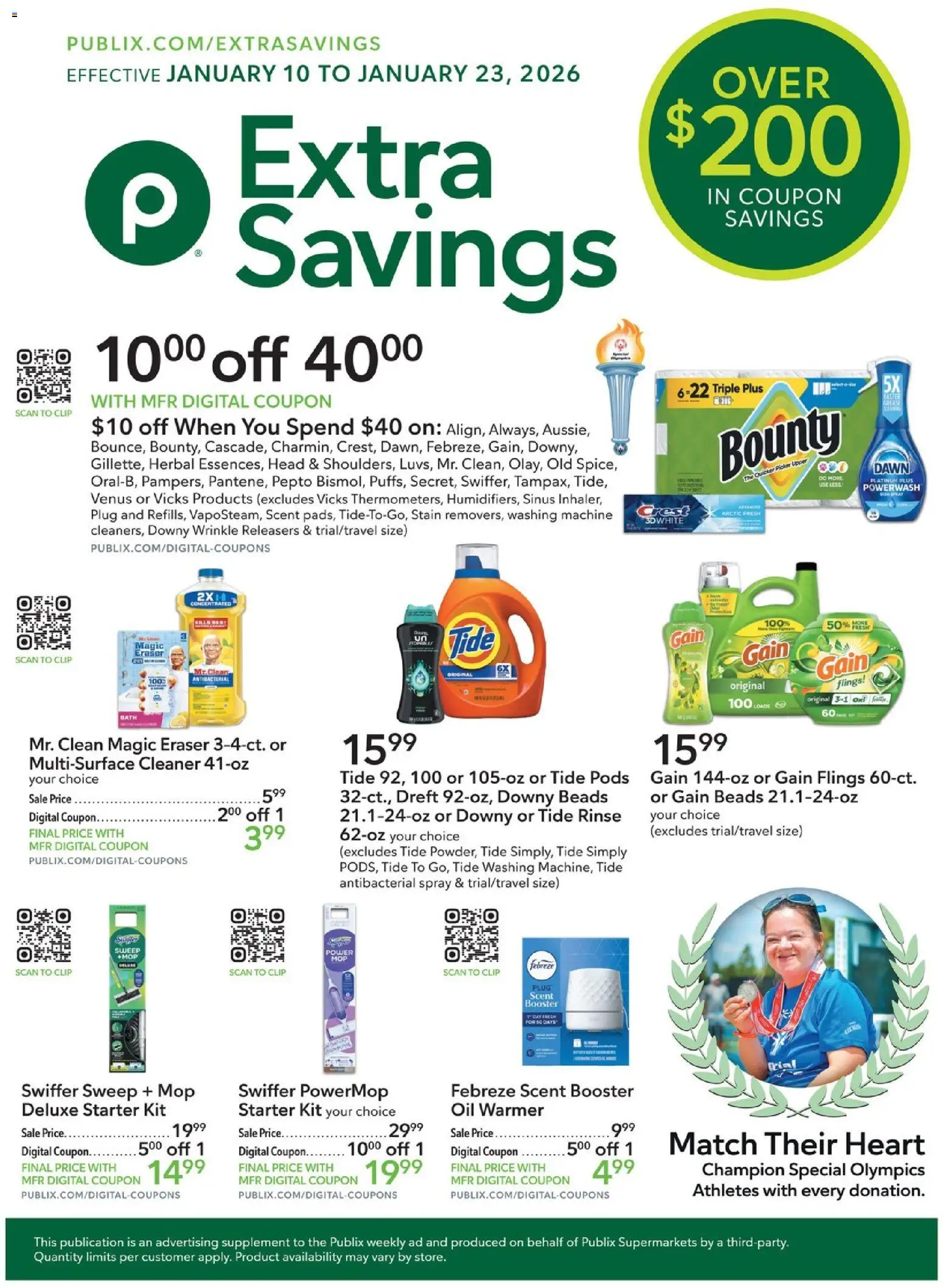 Publix Extra Savings - page 1- valid from 01/10/2026