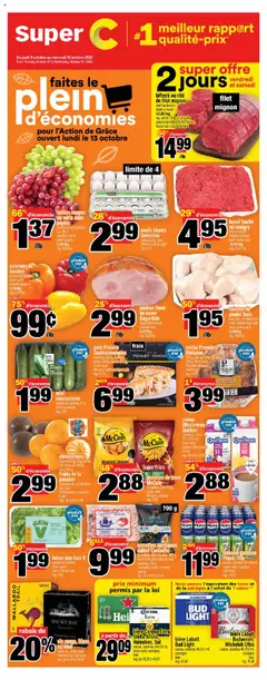 Preview Super C weekly flyer / circulaire valid from Oct 9, 2025