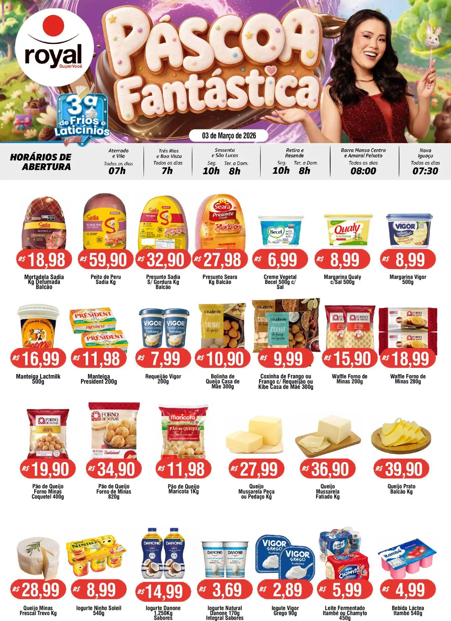 Royal Supermercados ofertas Frios e Laticínios - página 1- válido a partir de 03/03/2026
