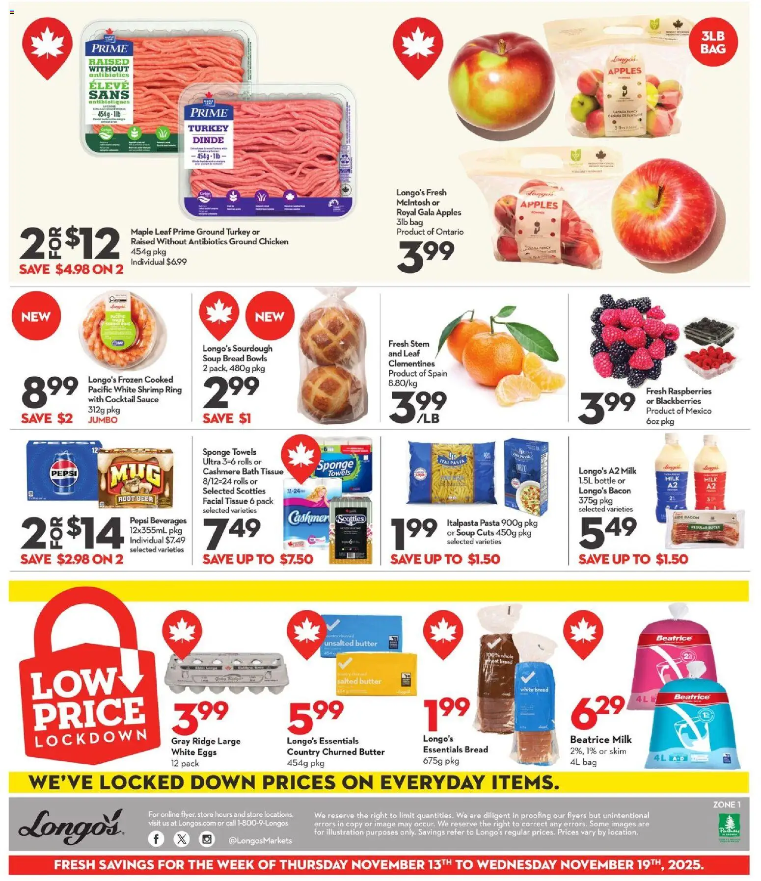 Longo's weekly flyer / circulaire - page 3- valid from Nov 13, 2025