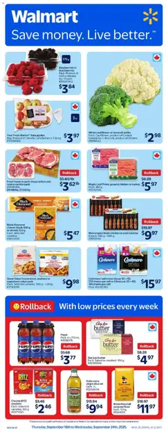 Preview Walmart weekly flyer valid from Sep 18, 2025