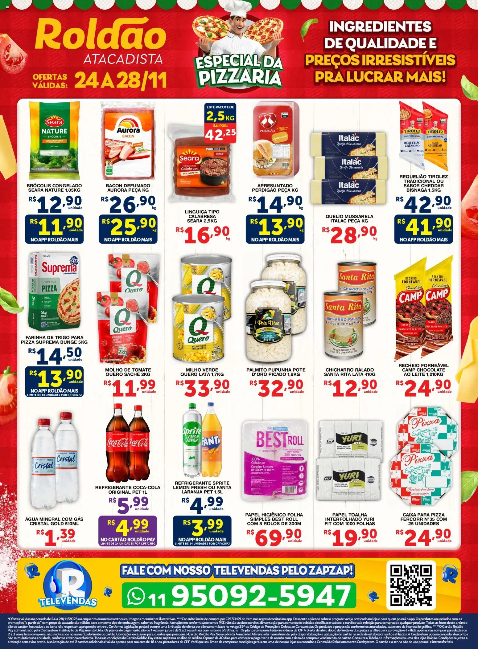 Roldão - Ofertas Especial Comerciante Pizzaria - página 1- válido a partir de 24/11/2025
