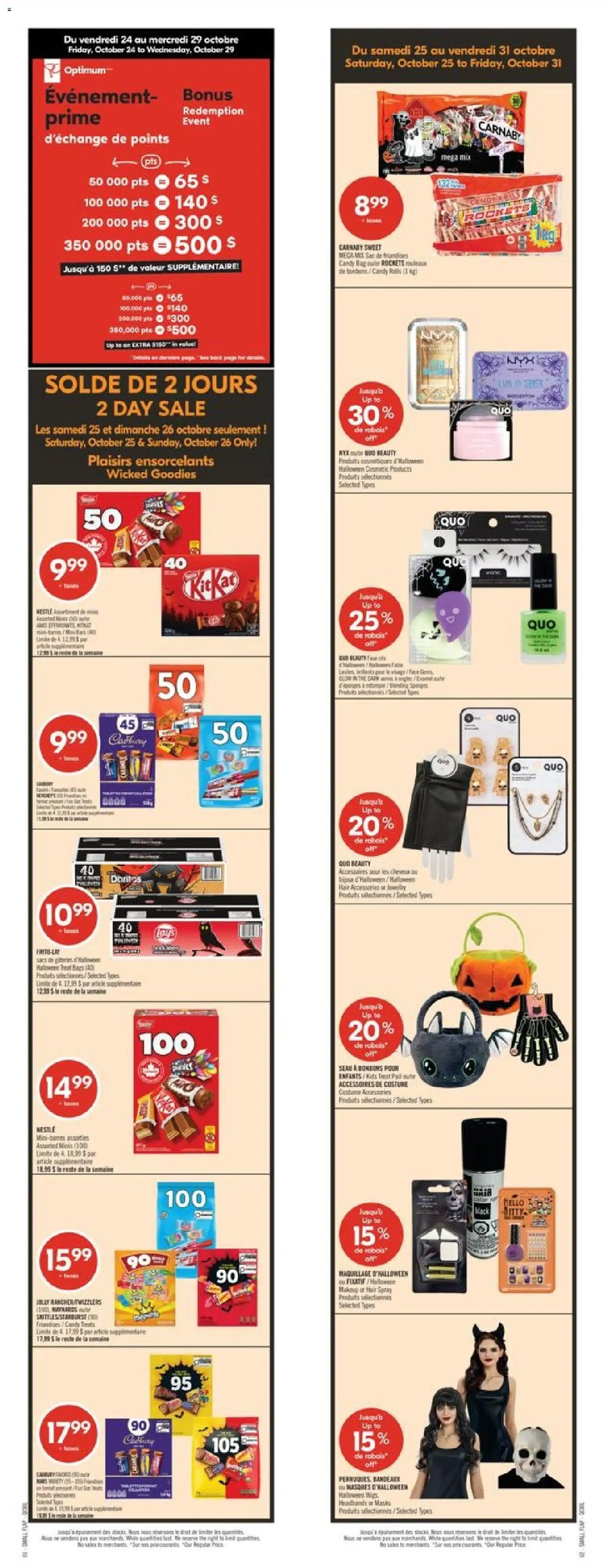 Pharmaprix weekly flyer / circulaire - page 1- valid from Oct 25, 2025