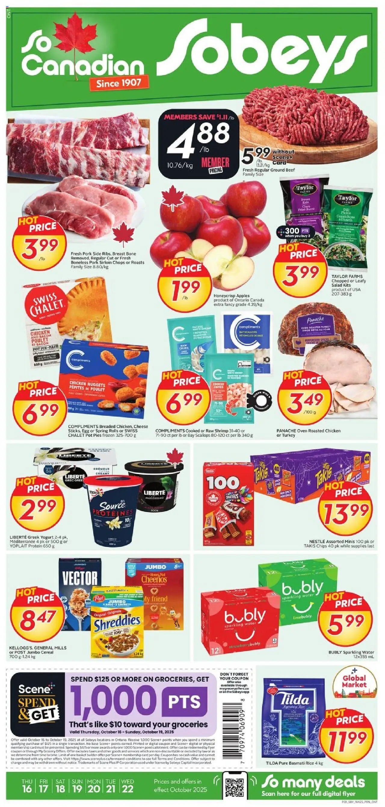 Sobeys weekly flyer / circulaire - page 1- valid from Oct 16, 2025