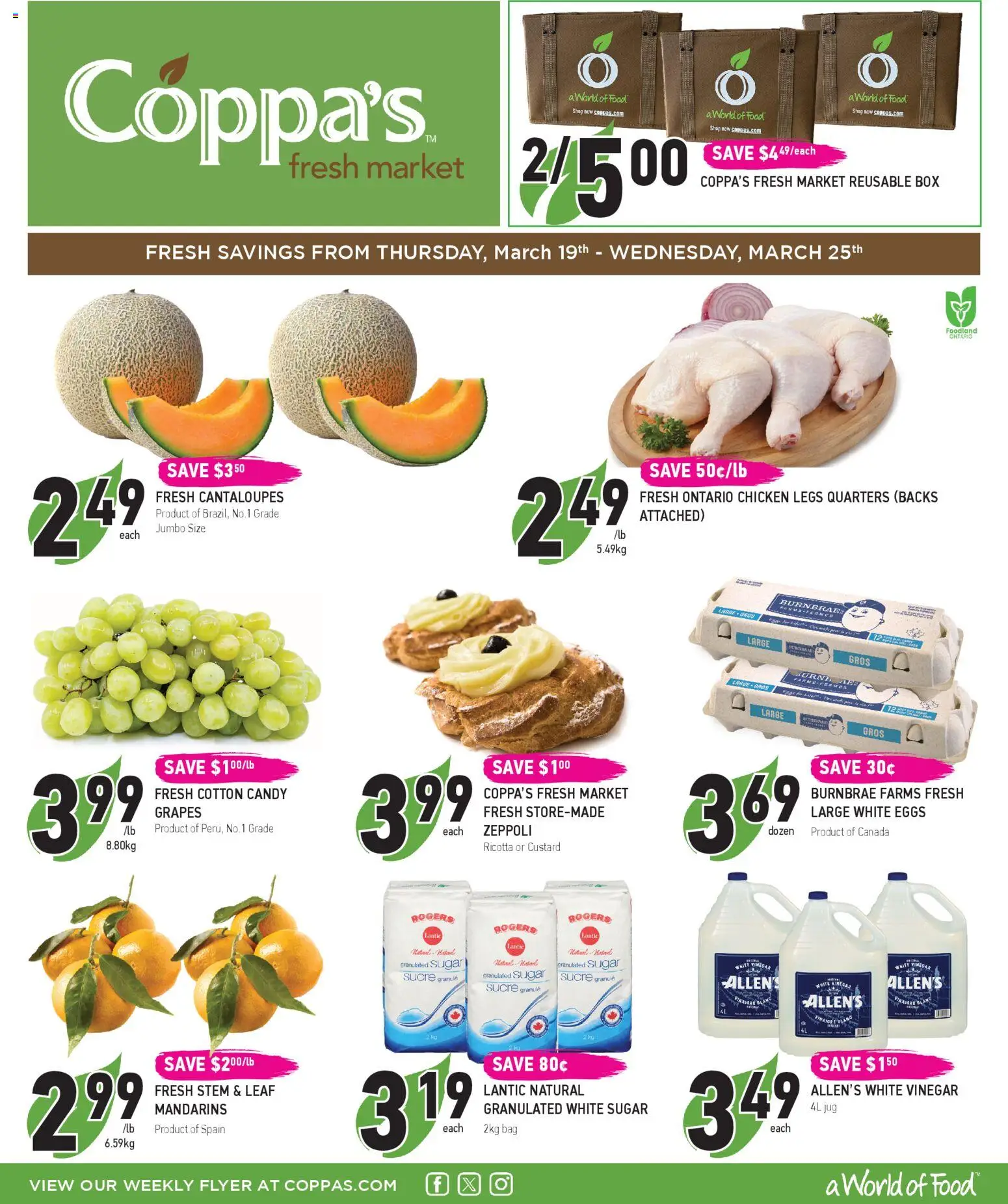 Coppas Fresh Market weekly flyer / circulaire - page 1- valid from Mar 19, 2026