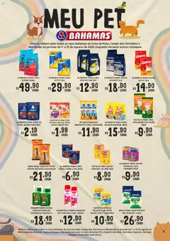 Pré-visualização Bahamas Supermercados - Ofertas Meu Pet válida a partir de 01/08/2025