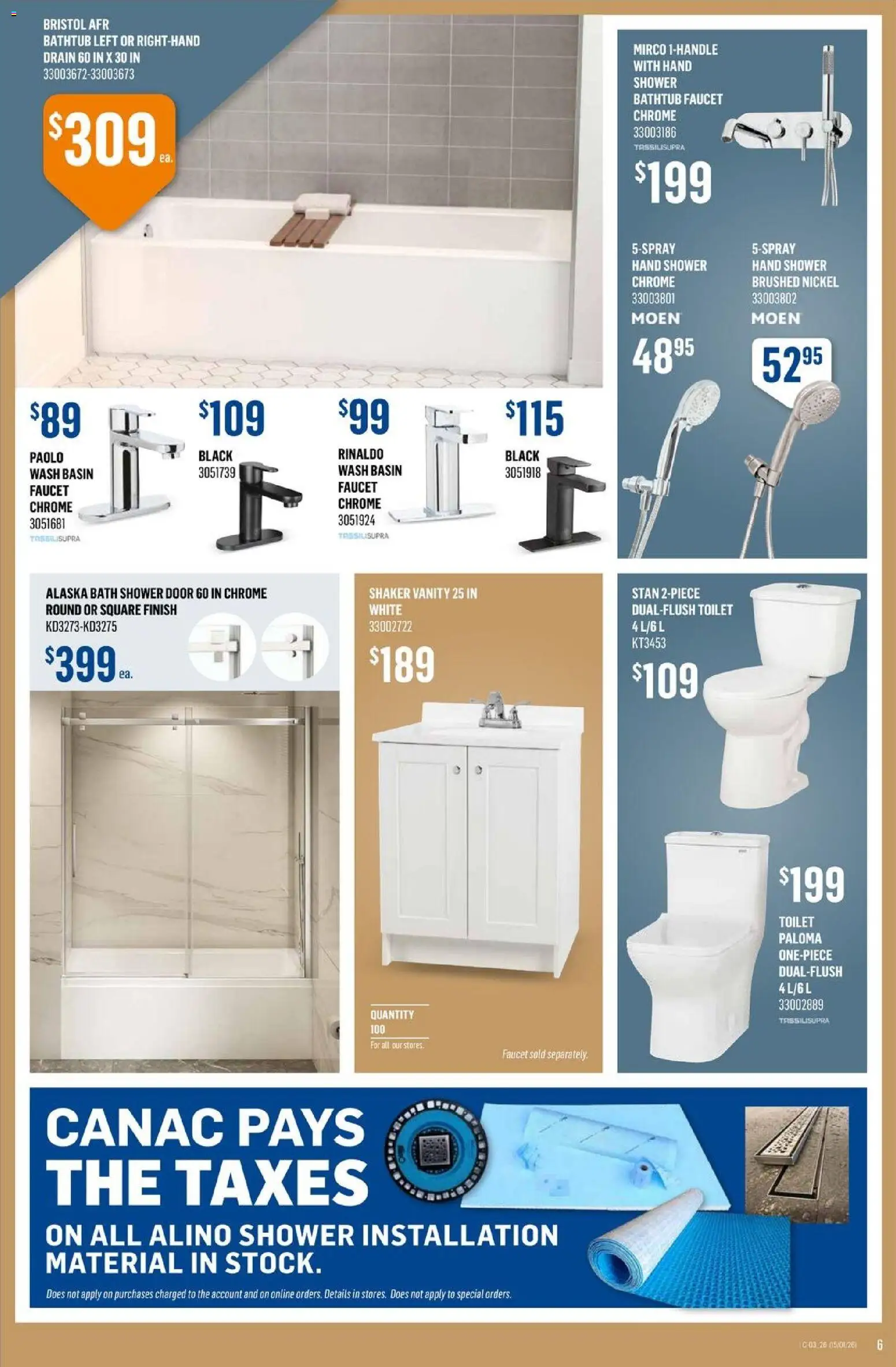 Canac weekly flyer - page 6- valid from Jan 15, 2026