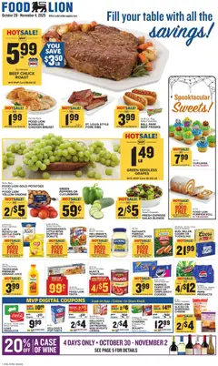 Preview Food Lion Weekly Ad valid from 10/29/2025