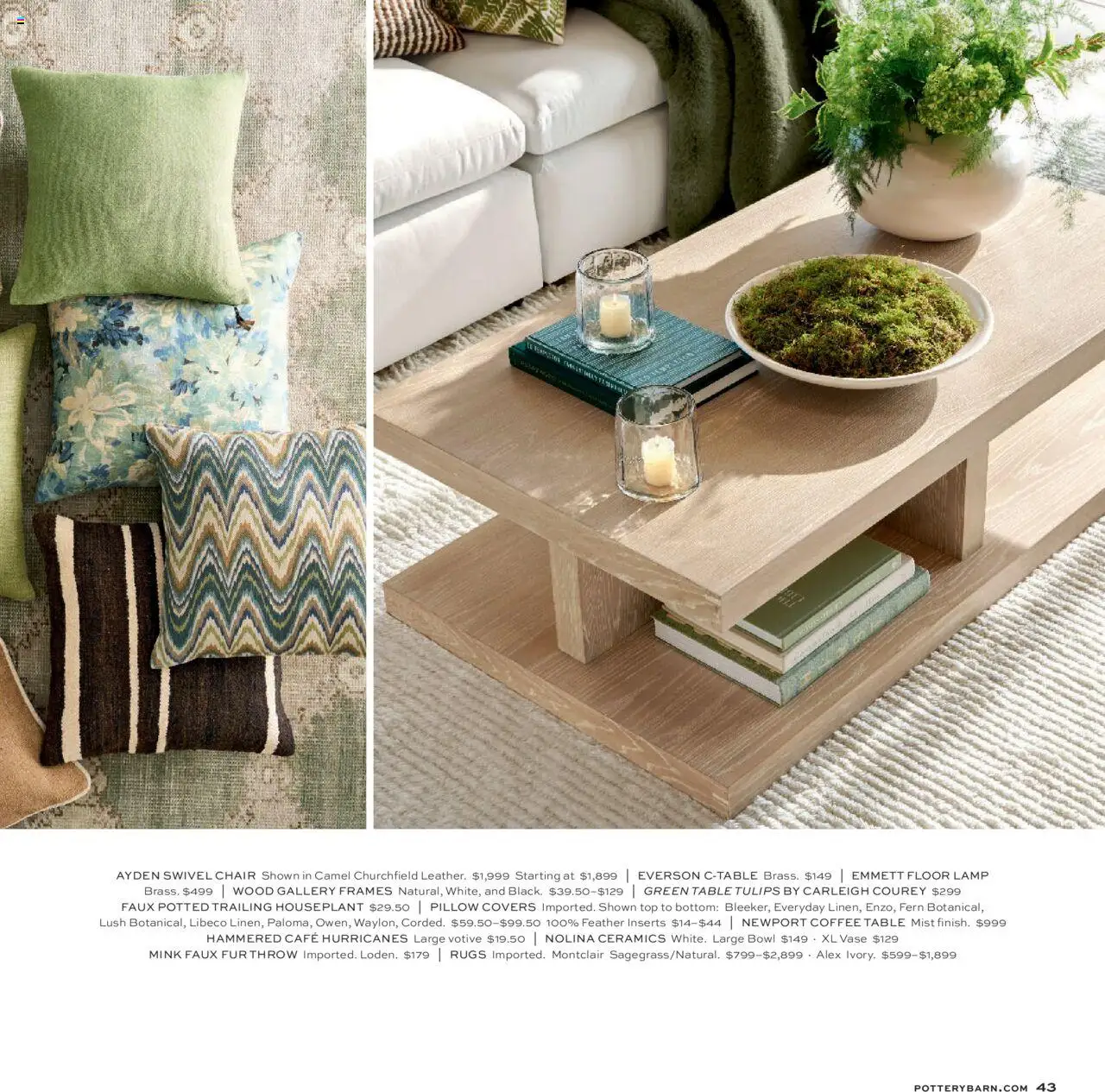 Pottery Barn Spring 2025 - page 43- valid from 12/11/2024