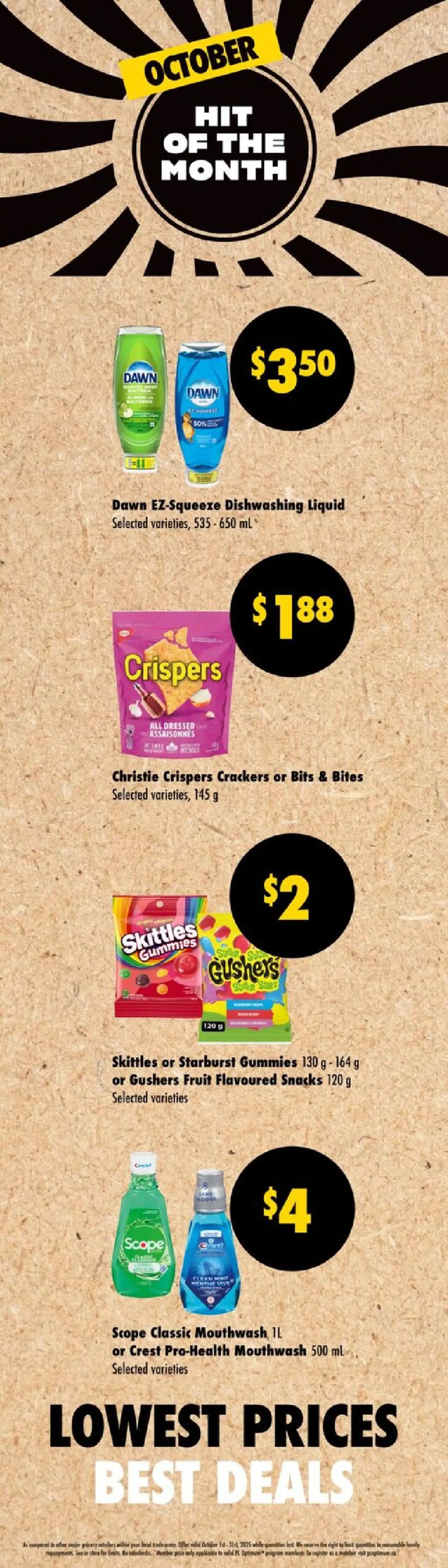 Wholesale Club weekly flyer / circulaire - page 1- valid from Oct 23, 2025