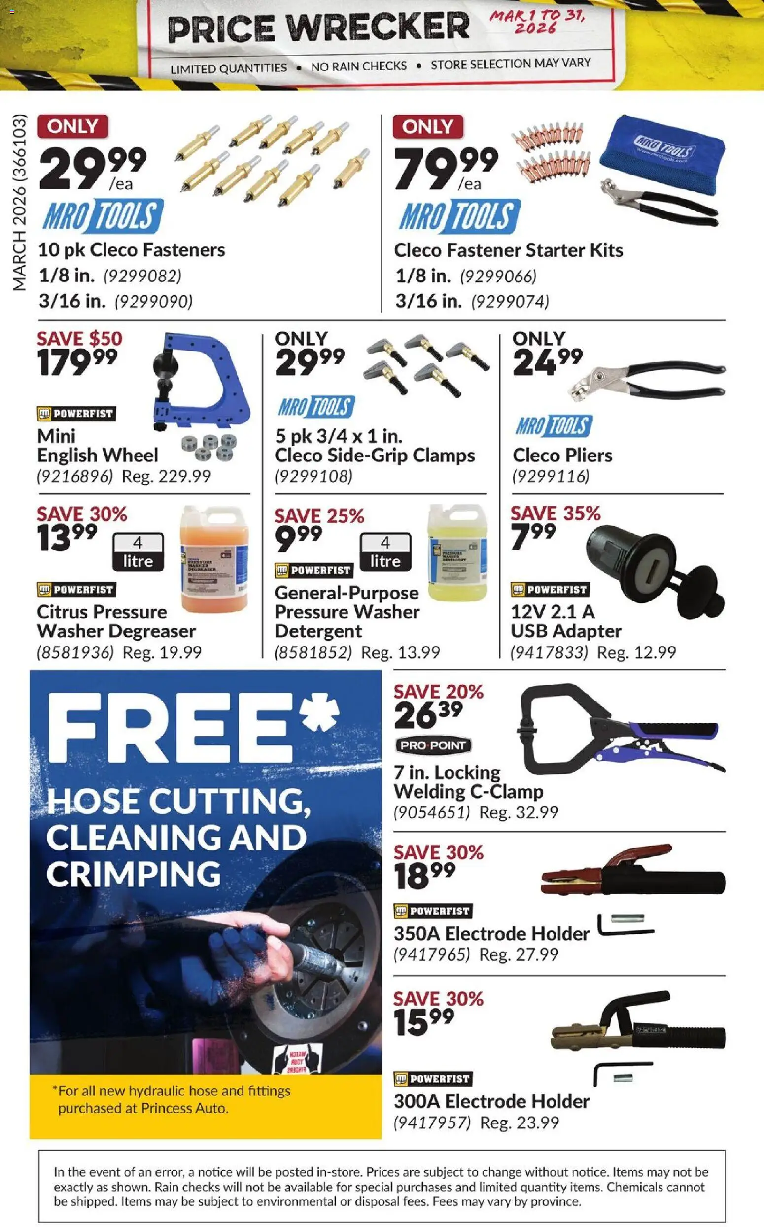 Princess Auto flyer - Price Wrecker - page 31- valid from Mar 1, 2026