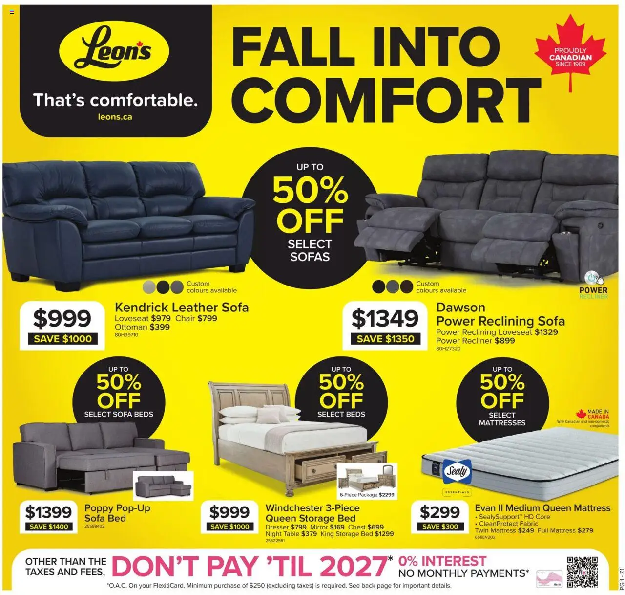 Leon's weekly flyer / circulaire - page 1- valid from Oct 9, 2025