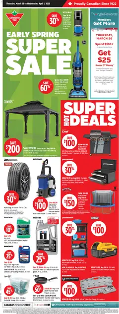 Preview Canadian Tire weekly flyer valid from Mar 26, 2026