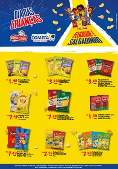 Pré-visualização Cometa Supermercados - Ofertas Dia das Crianças Elma Chips válida a partir de 09/10/2025