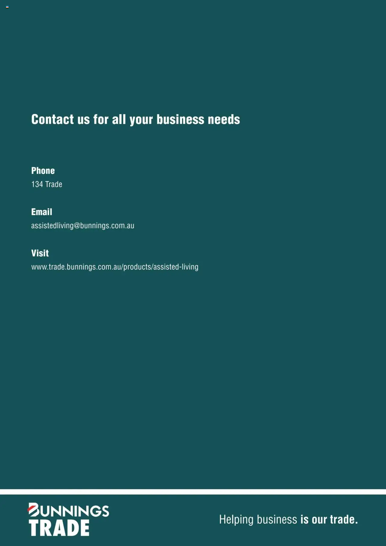 Bunnings Warehouse Assisted Living Brochure - page 28- valid from 28/10/2024