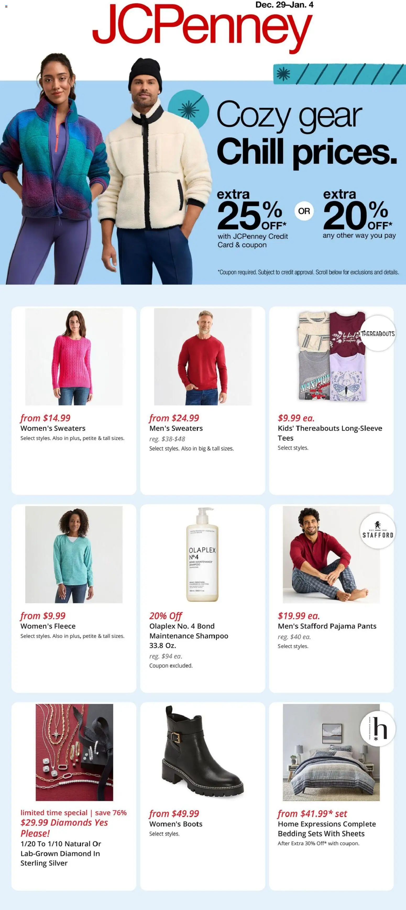 JCPenney Weekly Ad - page 1- valid from 12/29/2025