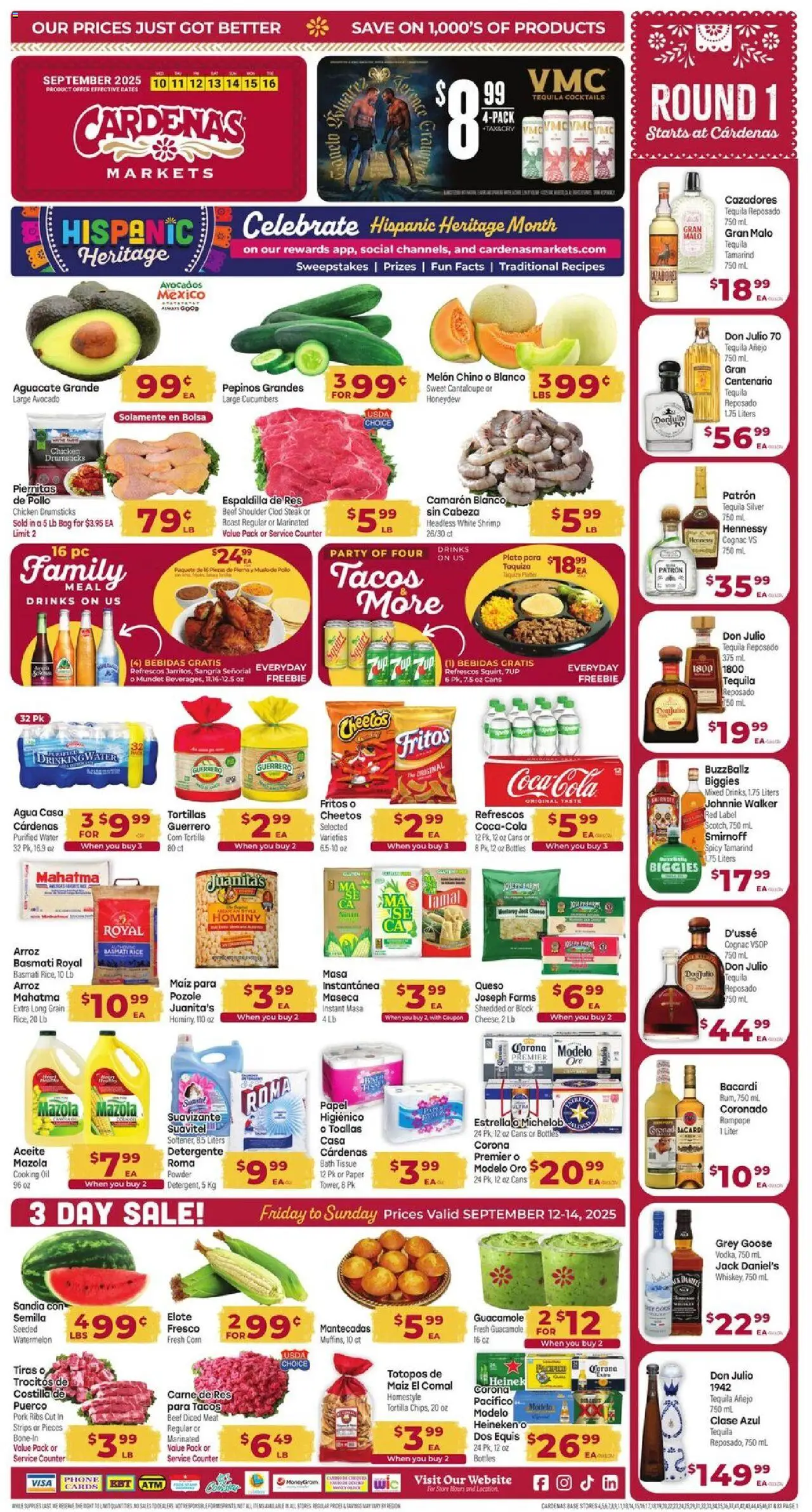 Cardenas Weekly Ad - CA - page 1- valid from 09/10/2025