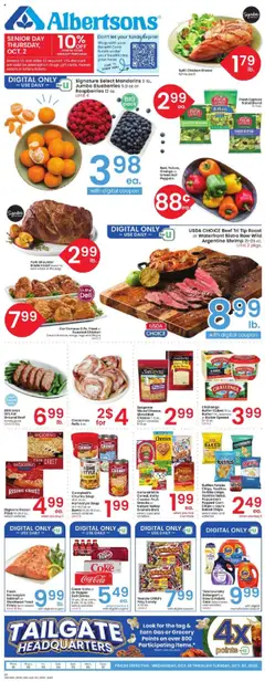 Preview Albertsons Weekly Ad valid from 10/01/2025