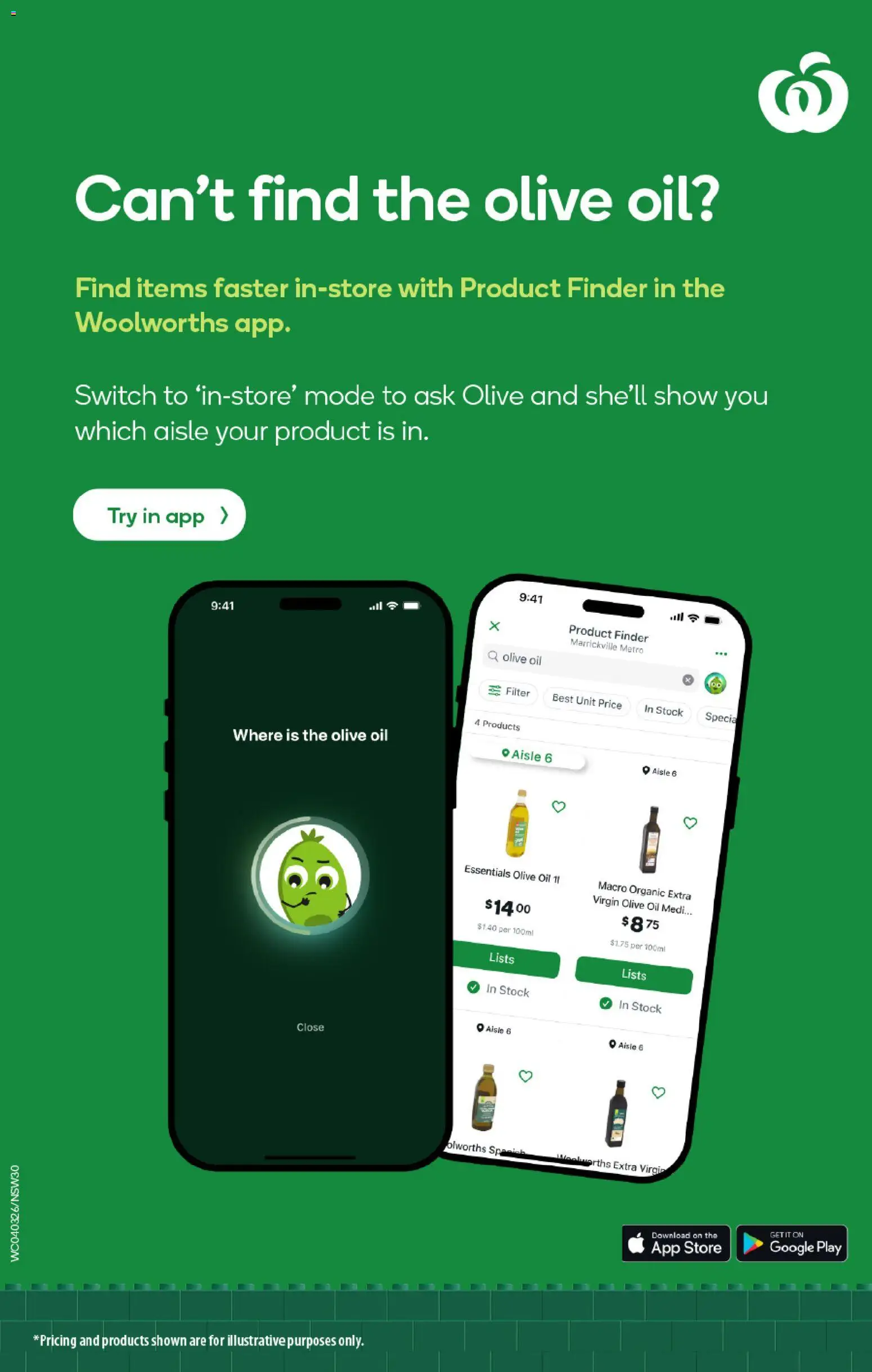 Woolworths catalogue  - page 30- valid from 04/03/2026