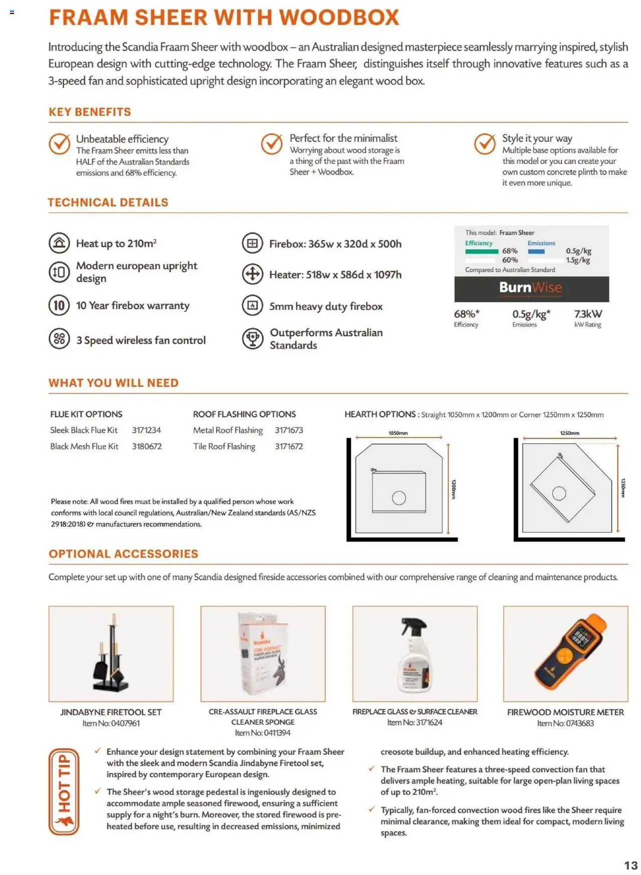 Bunnings Warehouse Scandia Range & Accessories Brochure 2025 - page 13- valid from 31/03/2025