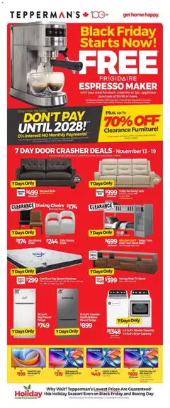 Preview Tepperman's - Black Friday  valid from Nov 13, 2025