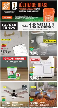 Home Depot catálogo válido desde 16/04/2026