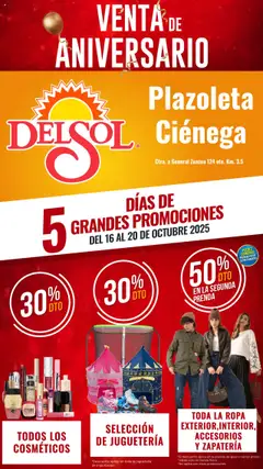 Del Sol y Woolworth - Catálogo Aniversario Apertura Del Sol Ciénega válido desde 16/10/2025