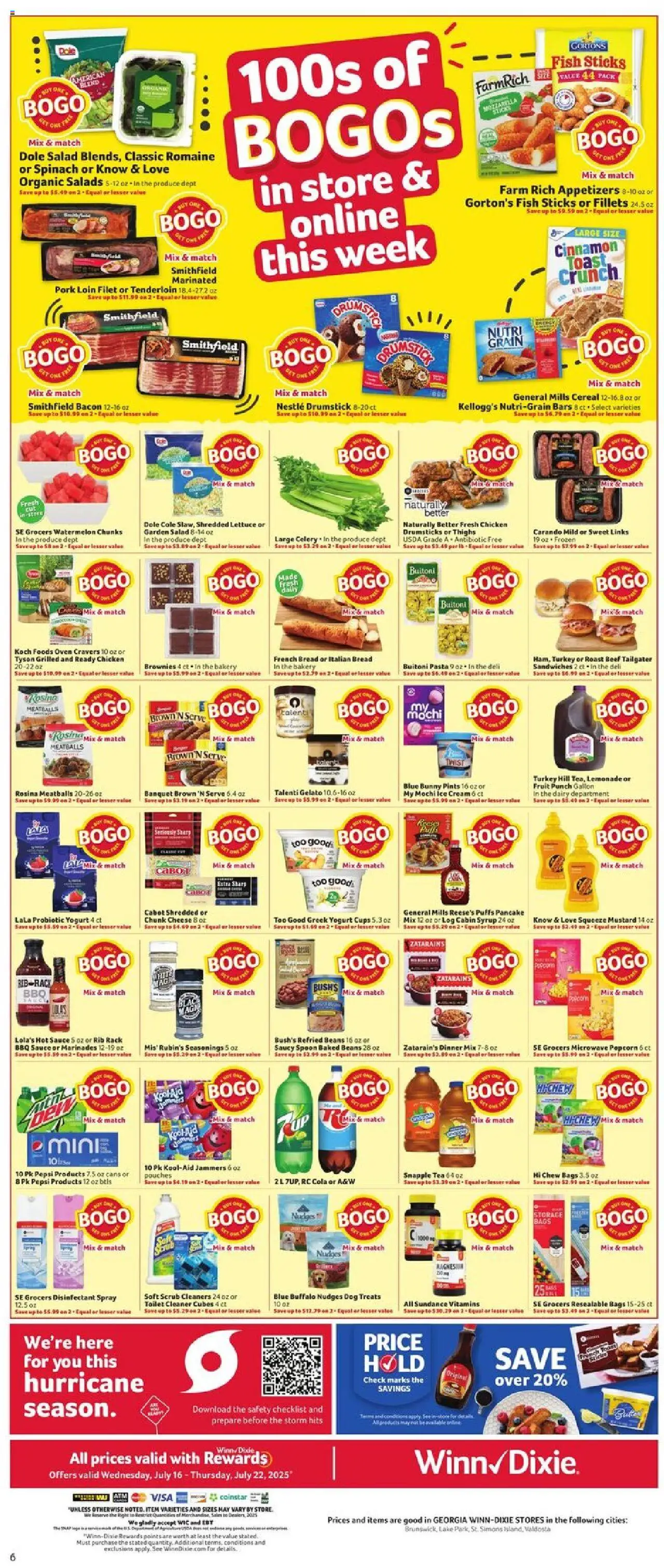 Winn Dixie Weekly Circular - GA - page 8- valid from 07/16/2025