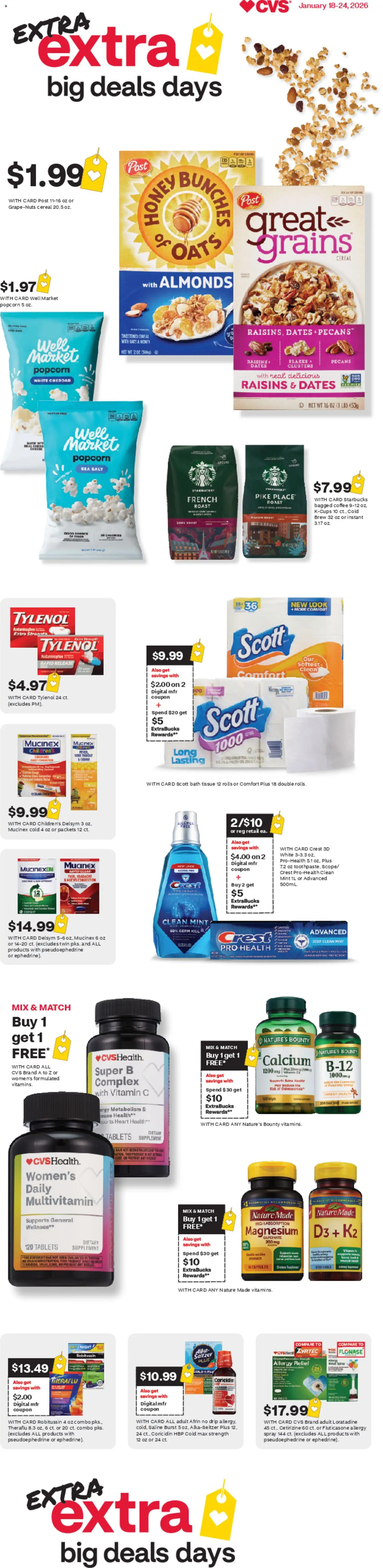 CVS Pharmacy Weekly Ad - DC - page 1- valid from 01/18/2026