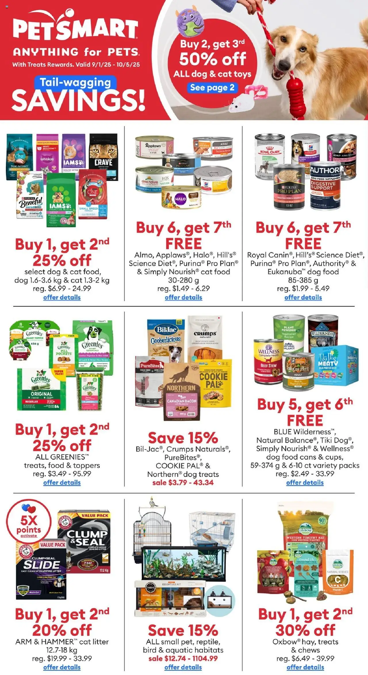 Petsmart flyer / circulaire - page 1- valid from Sep 1, 2025
