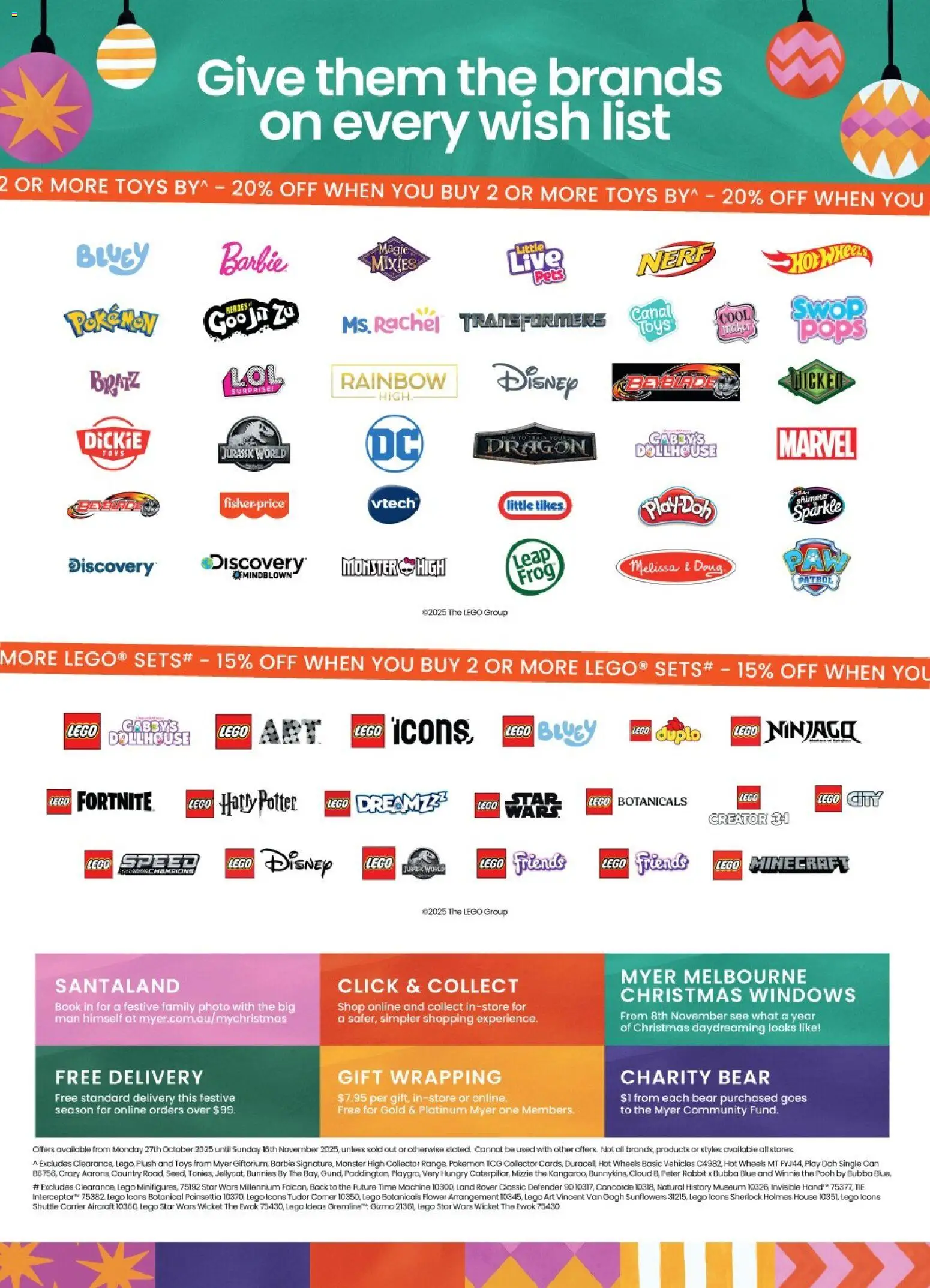 Myer Catalogue Toy Sale - page 3- valid from 27/10/2025