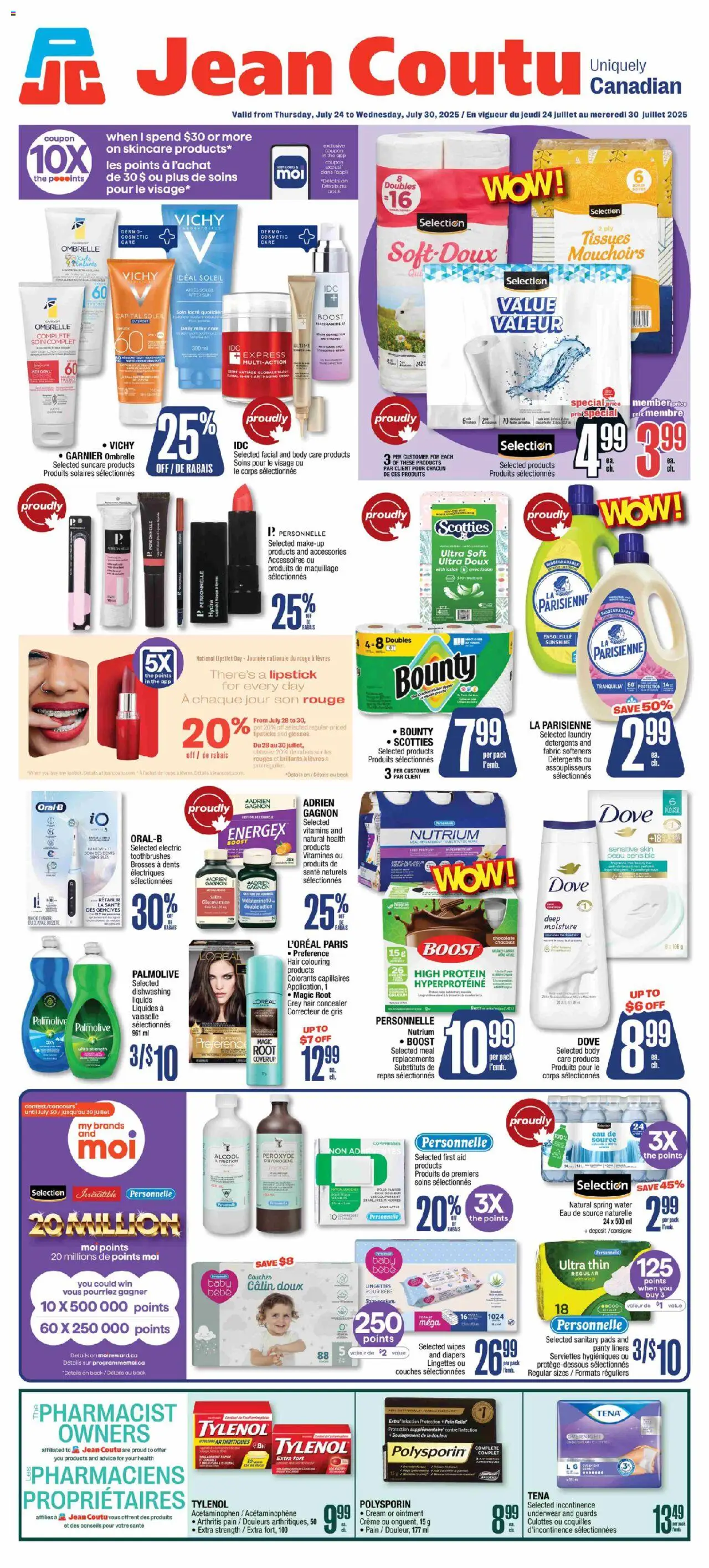 Jean Coutu weekly flyer - page 1- valid from Jul 24, 2025