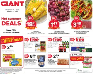 Preview Giant Weekly Ad valid from 07/25/2025