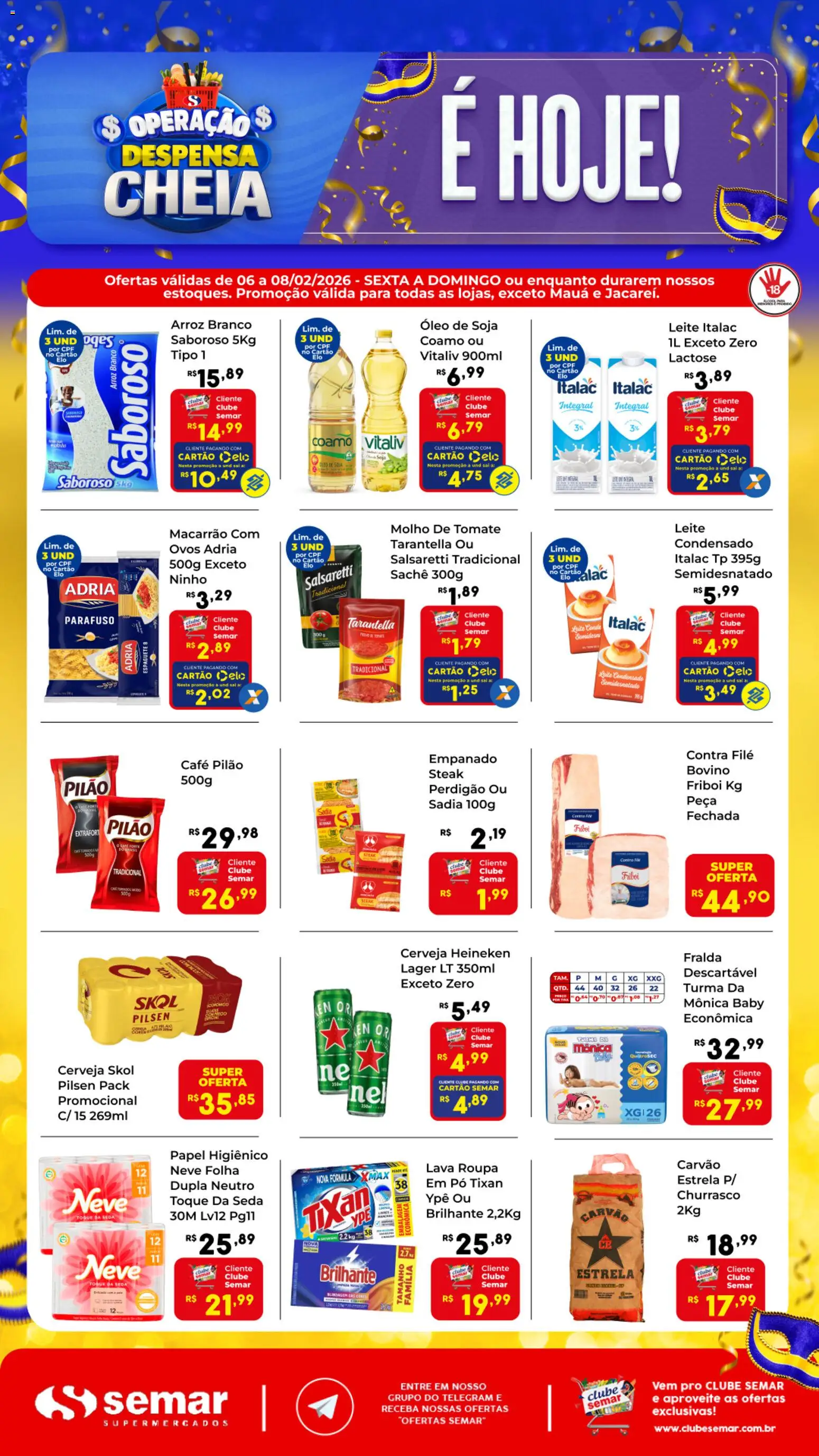 Semar Supermercado - Ofertas Fim de semana - página 1- válido a partir de 06/02/2026
