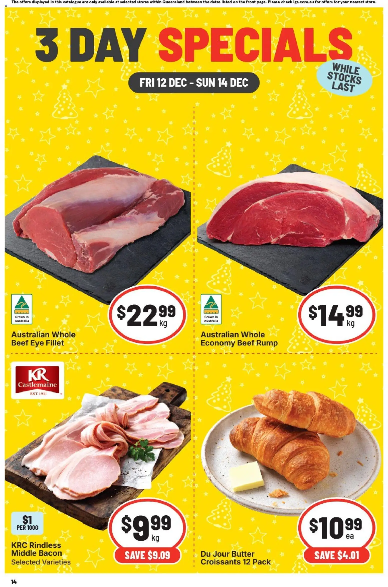 IGA - 3 Day Specials QLD - page 1- valid from 12/12/2025