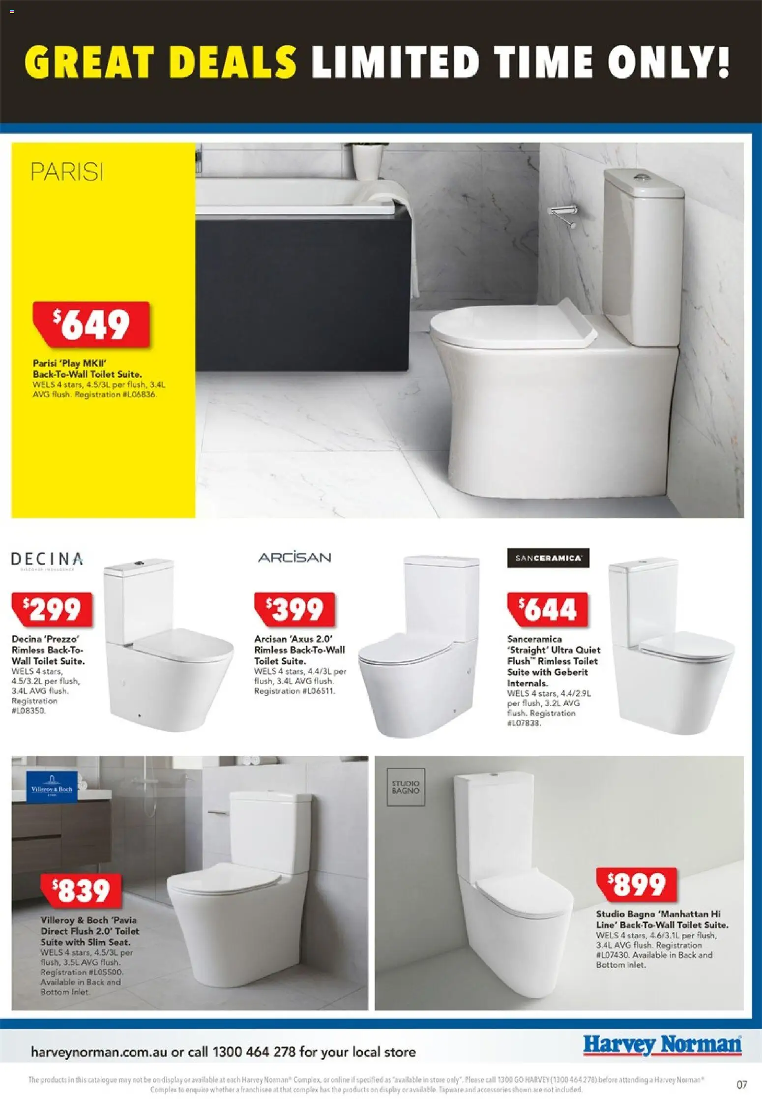 Harvey Norman - Bathroom Clearance - page 7- valid from 25/12/2025