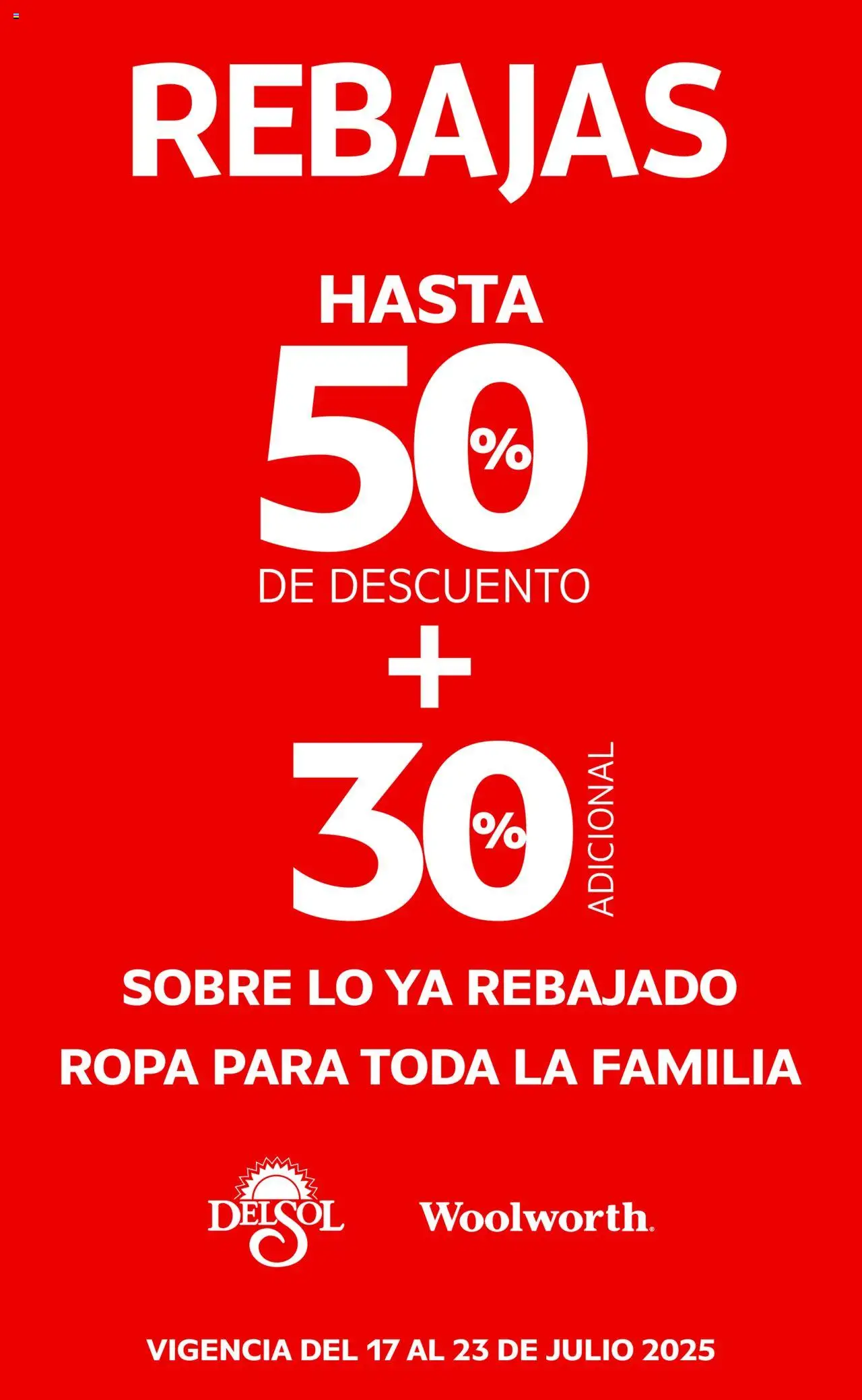 Del Sol y Woolworth - Catálogo Llegó el Baratón - página 13- válido desde 17/07/2025