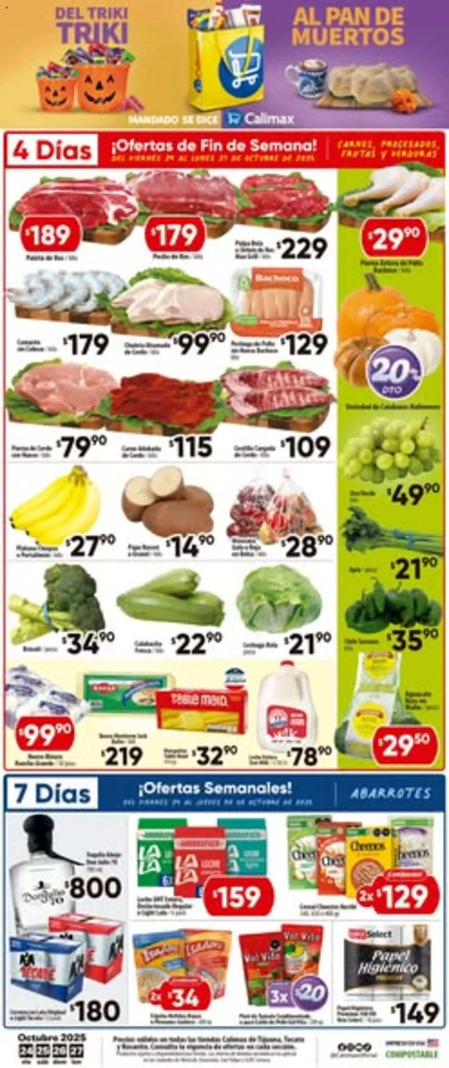 Calimax - Folleto Tijuana - página 1- válido desde 24/10/2025