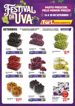 Pré-visualização Fort Atacadista - Ofertas Festival da Uva válida a partir de 16/09/2025