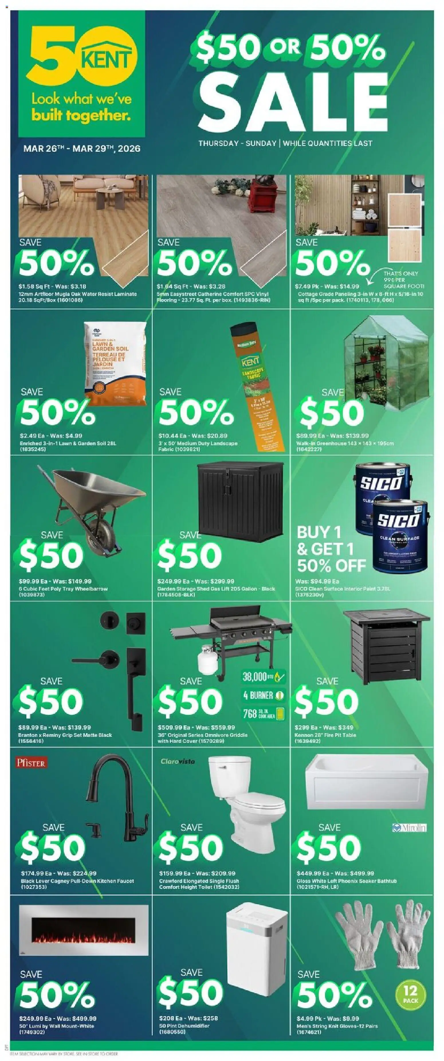 Kent weekly flyer / circulaire - page 1- valid from Mar 26, 2026