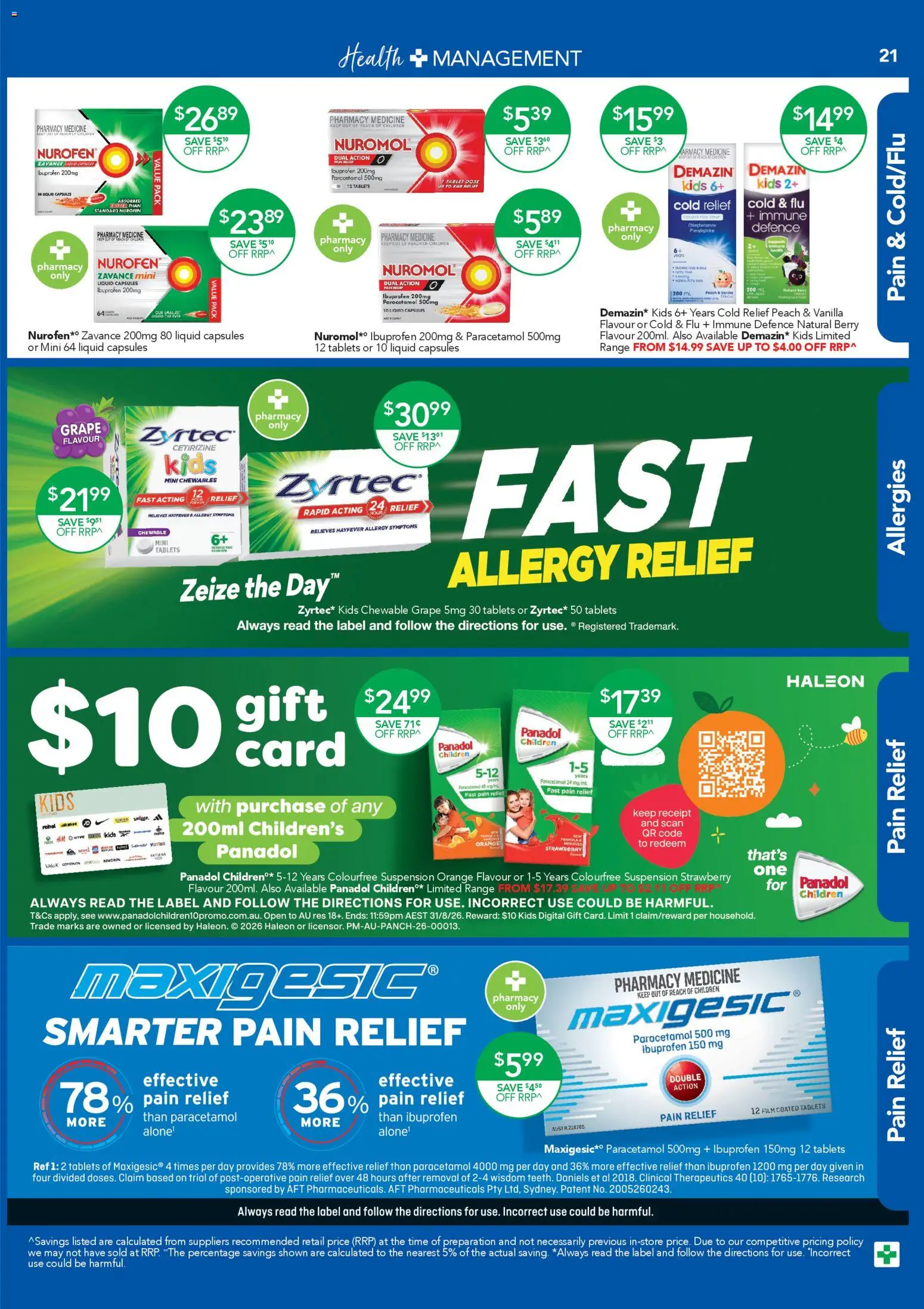 Terry White catalogue  - page 21- valid from 16/04/2026