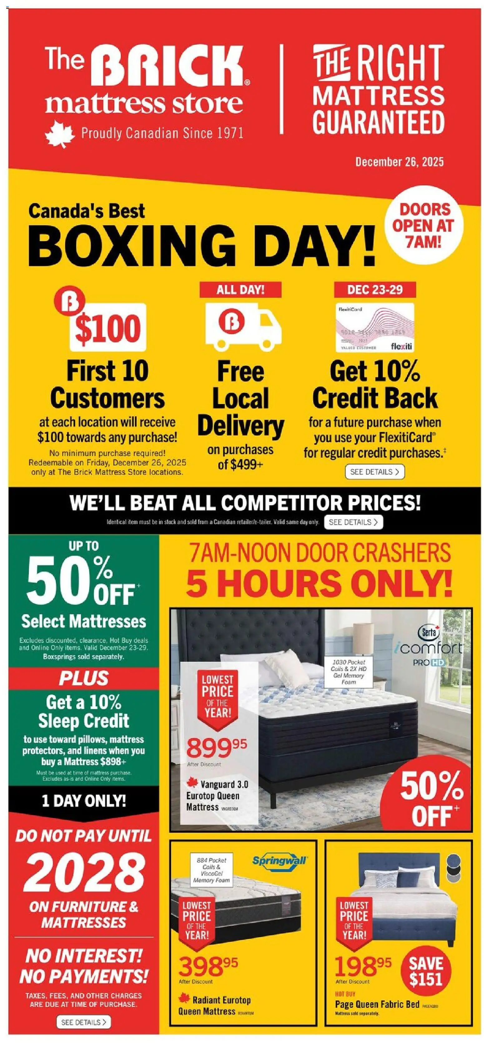 The Brick - Brick Mattress Store - page 1- valid from Dec 23, 2025