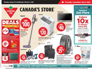 Preview Canadian Tire weekly flyer valid from Jan 29, 2026
