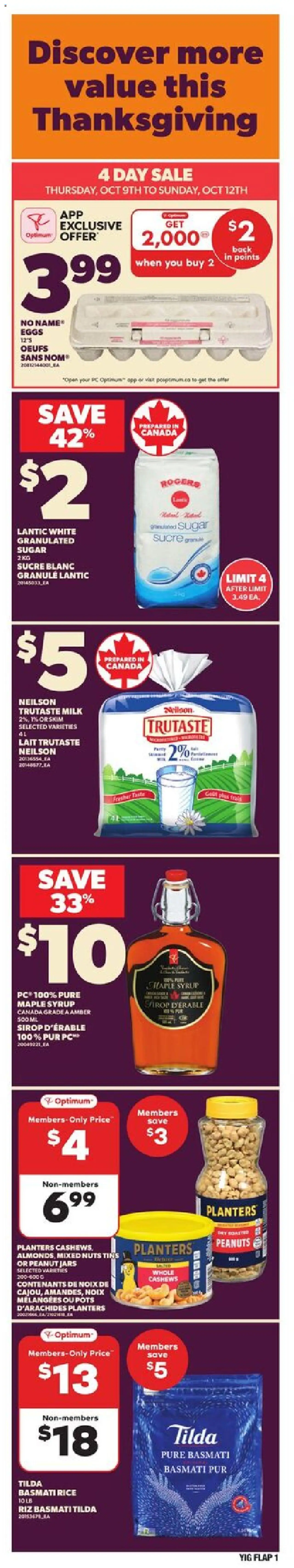 Independent Grocer weekly flyer / circulaire - page 1- valid from Oct 9, 2025