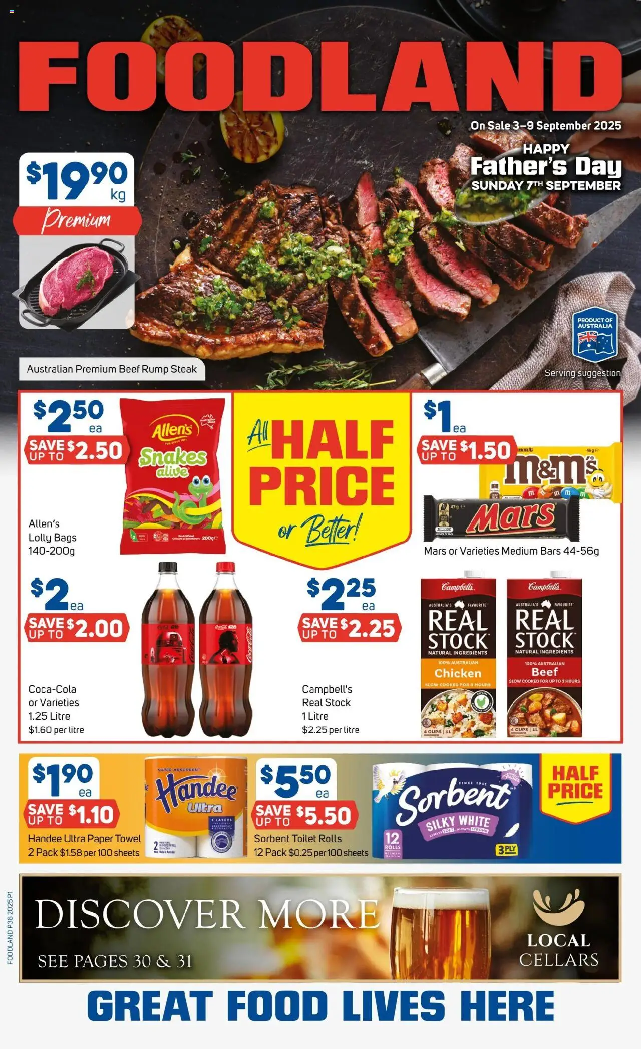 Foodland  Catalogue  - page 1- valid from 03/09/2025